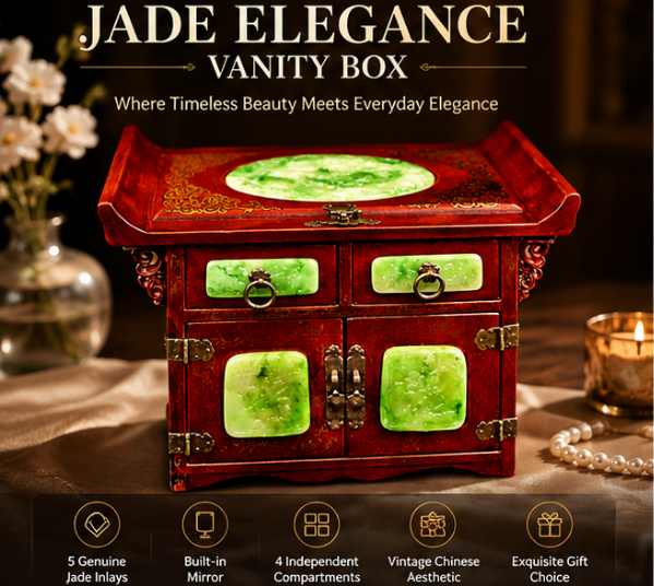 Oriental Jade Vanity Box