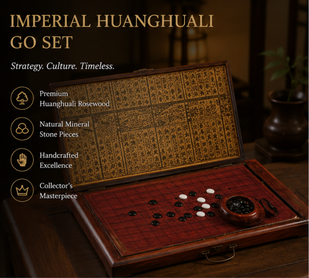 Handcrafted Huanghuali Go Set