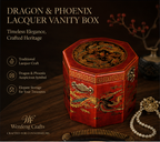 Dragon and Phoenix Pattern Lacquer Dressing Box