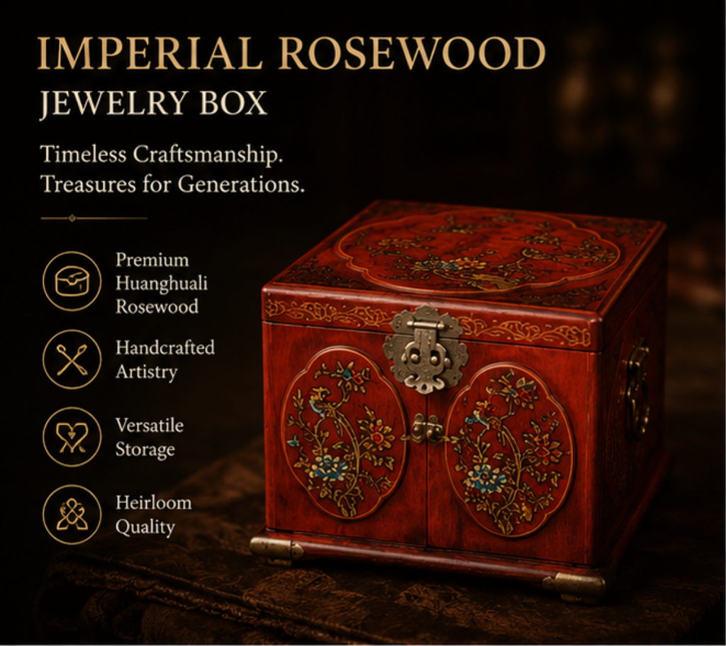 Imperial Rosewood Jewelry Box